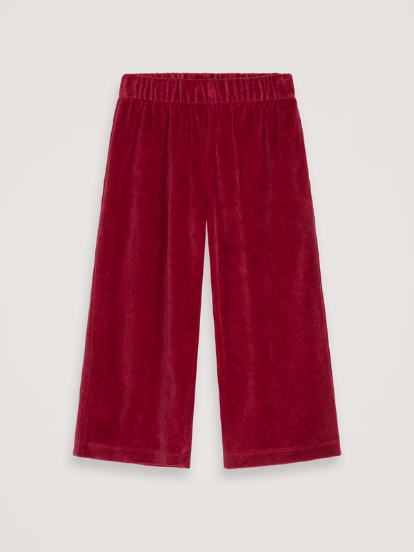 Ruby Velour Velvet Loose Bottoms by Serendipity