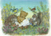 Molly Brett Read us a Story Teddy Greetings Card by Porch Fairies