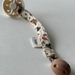 Rose Hip Organic Cotton Pacifier Clip by Saga Copenhagen