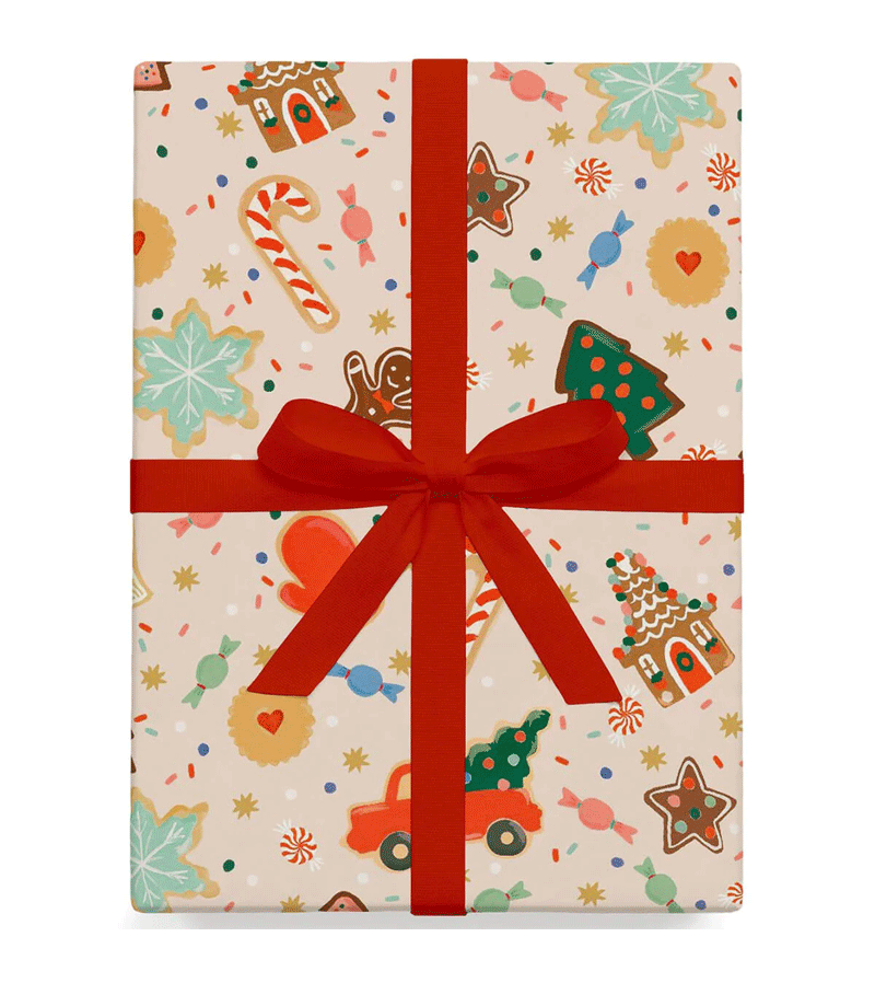 3 Sheets Christmas Cookies Christmas Gift Wrap By Rifle Paper Co.