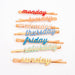 Enamel Week Day Hair Slides by meri meri