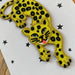 Leaping Leopard Iron-On Embroidered Patch by Petra Boase