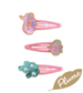 Set of 3 Marina Hair Clips by Djeco Plume Range