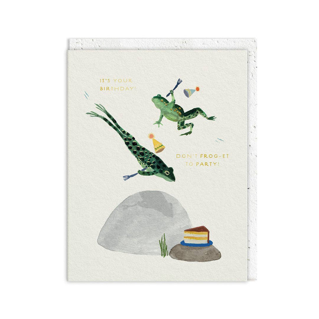Don't Frog-et to Party Greeting Card by Ohh Deer