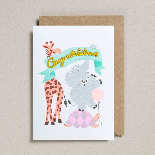 Congratulations Pets Card by Petra Boase