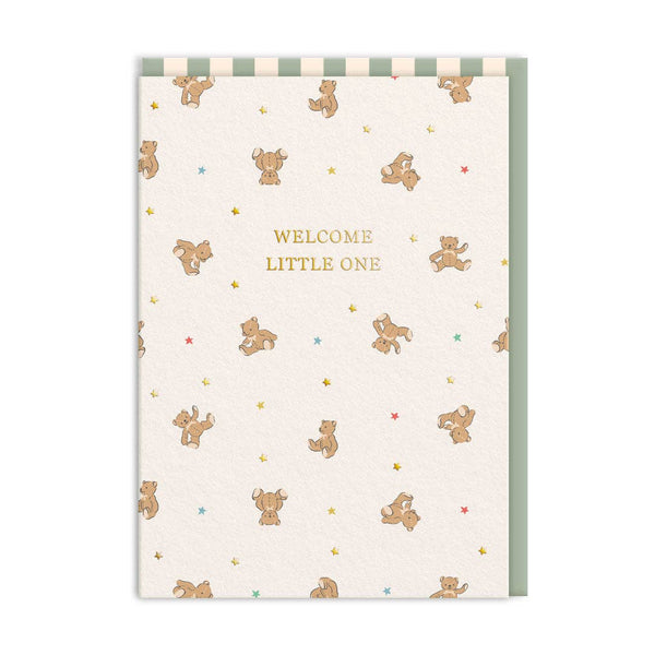 Cath Kidston Welcome Little One Bears New Baby Card by Ohh Deer