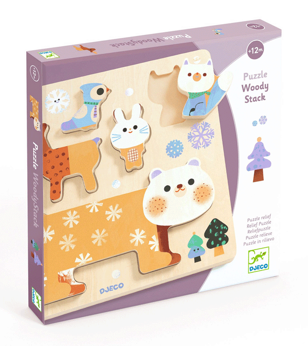 WoodyStack Wooden Puzzle by Djeco