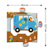 12+5 pcs Construction Site Giant Puzzle by Djeco