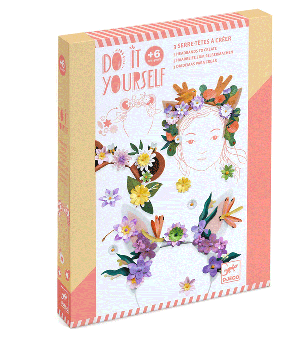 DIY Flower Friends Headbands to Create by Djeco