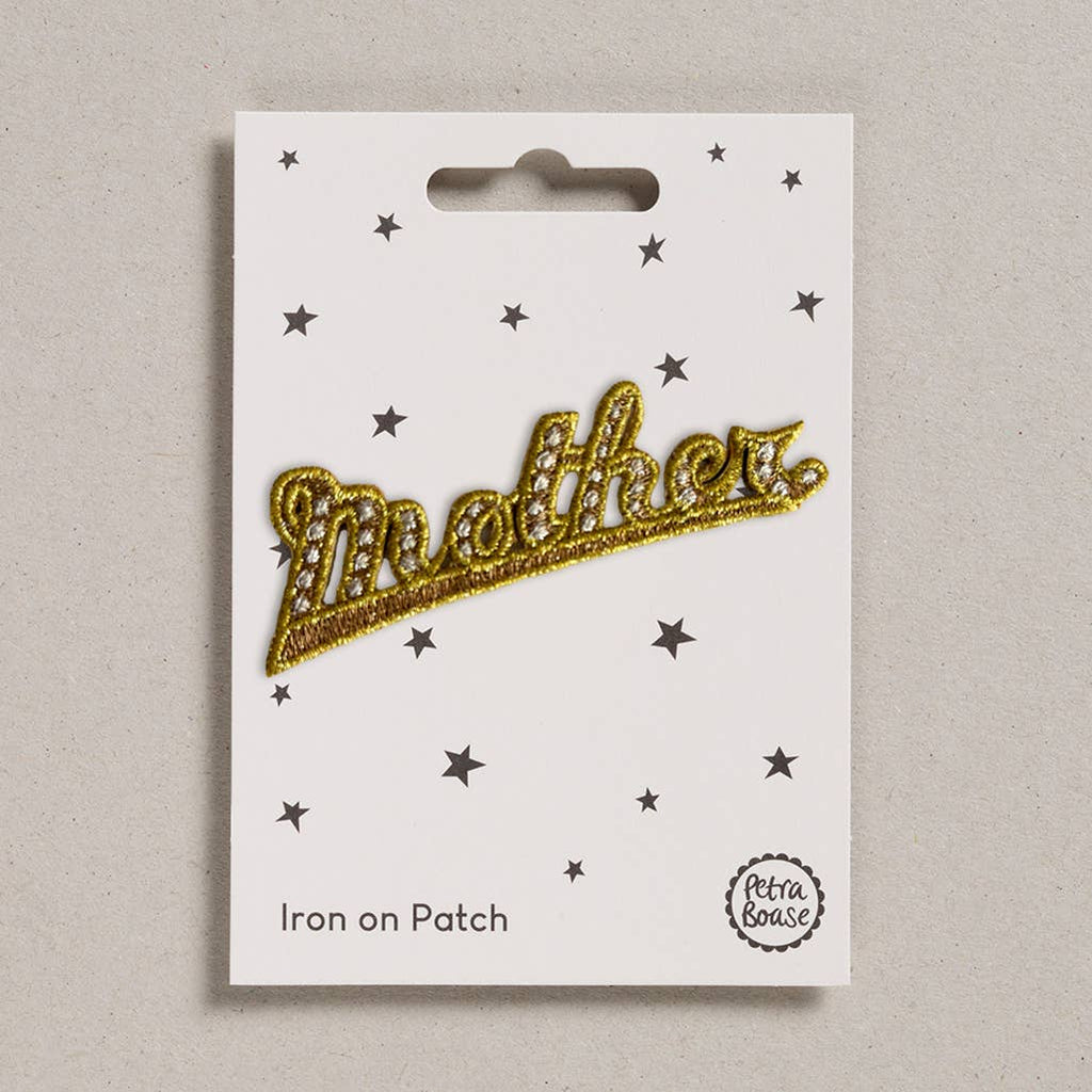 Mother Iron-On Embroidered Patch by Petra Boase