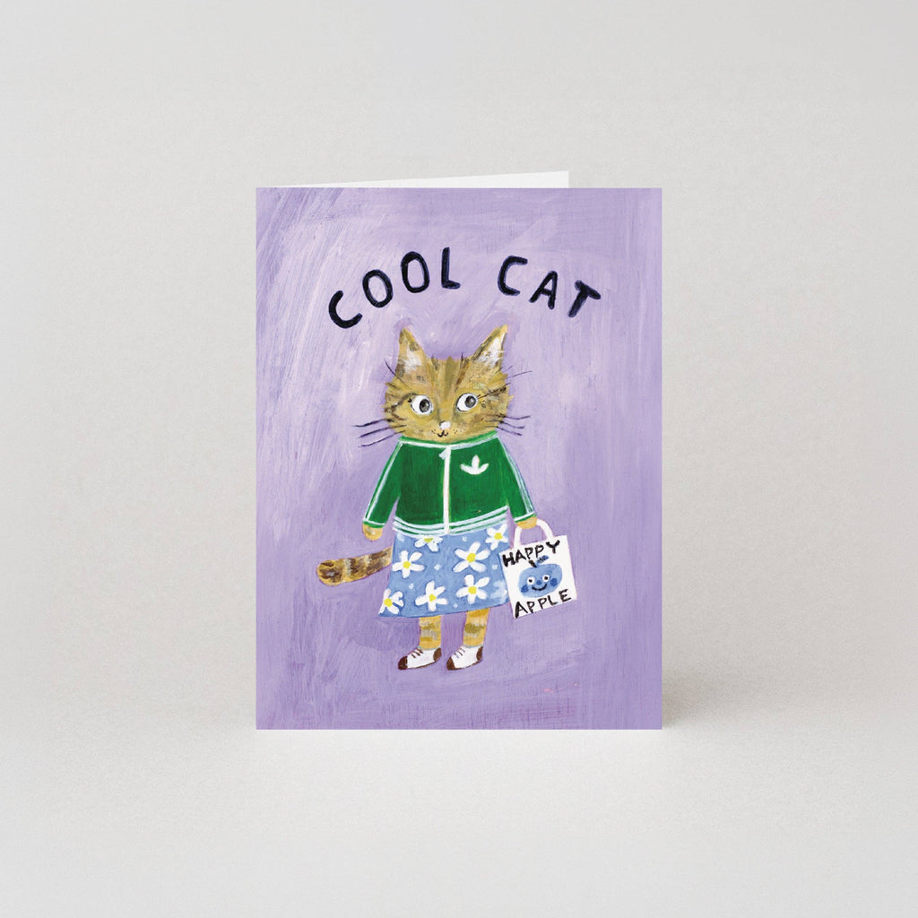 Cool Cat Mini Card by Moggshop
