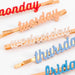 Enamel Week Day Hair Slides by meri meri