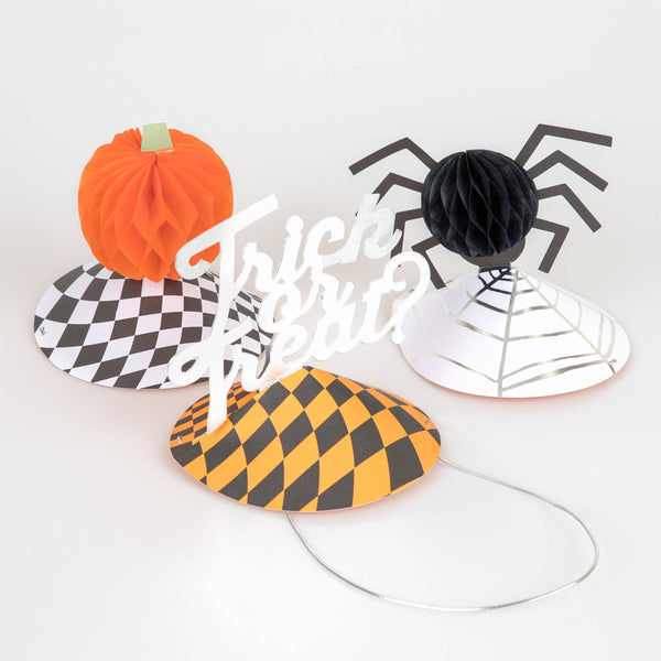 Set of 6 Halloween Party Hats by meri meri