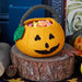 Felt Trick Or Treat Halloween Pumpkin Basket