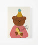 Bear with Horse Birthday Card by Bear Days
