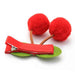 Pom Pom Cherry Hair Clip Set by Molly & Rose