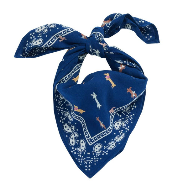 Indigo Dachshund Sausage Dog Bandana by Bonheur du Jour