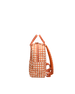 Coral Gingham Small Backpack by Ole ( Sticky Lemon )