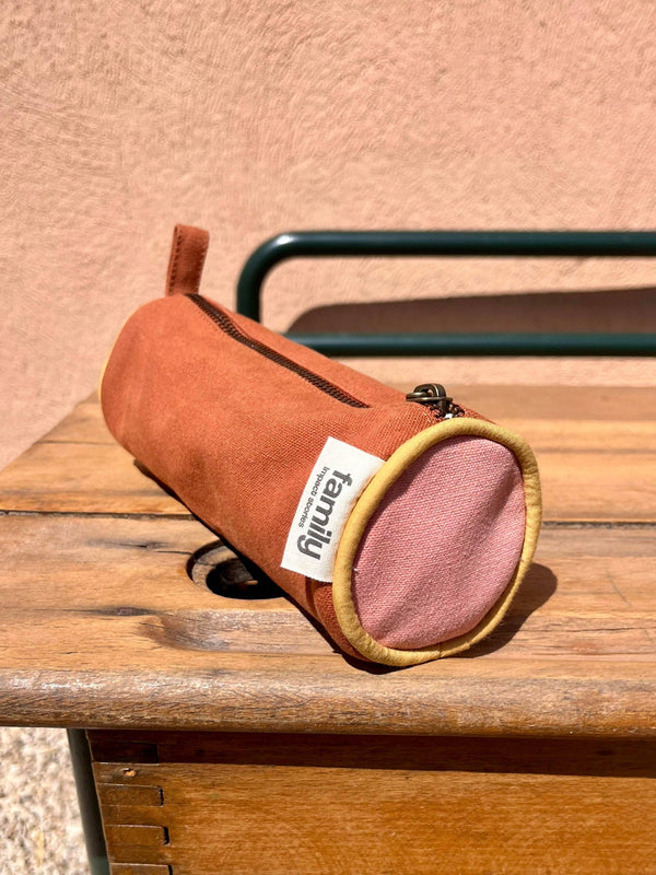 Pink & Chocolate Pencil Case