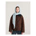 Light Blue Knitted Hooded Scarf by Bobo Choses