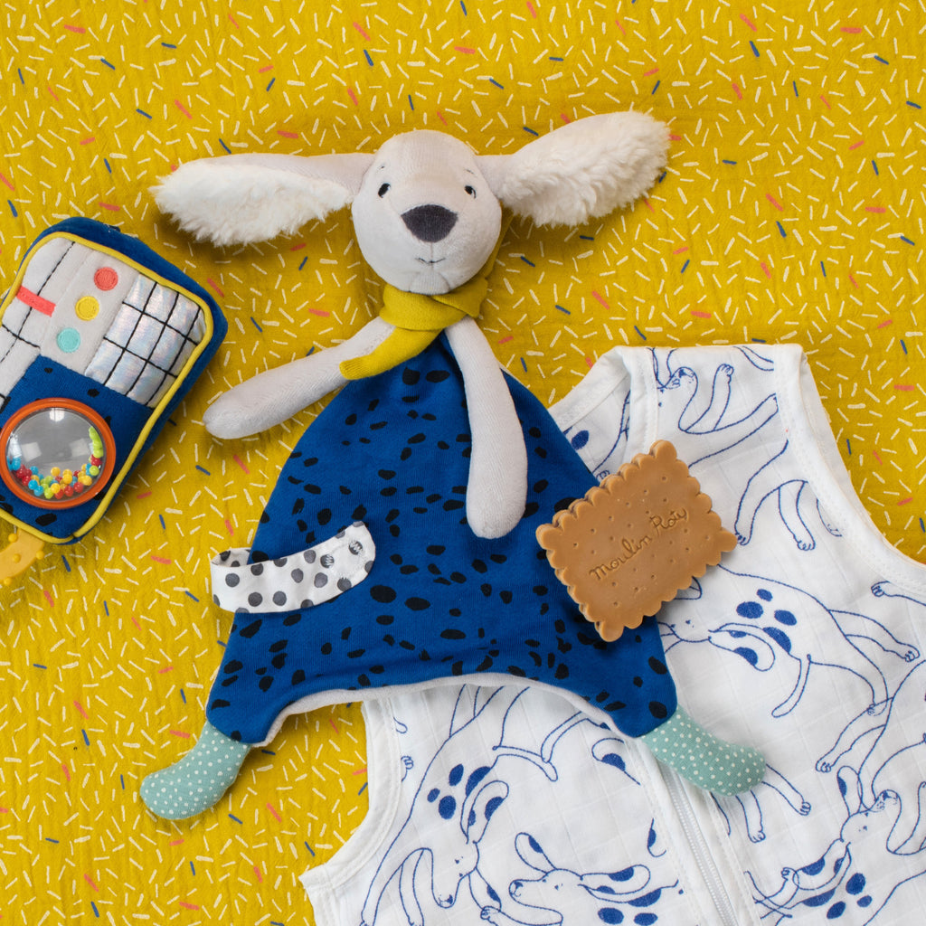 Pilou Blue Comforter by Moulin Roty