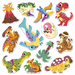 Creative Box of Thick Repositionable Dinosaur Stickers by Janod