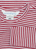 Ruby and Ecru Long Sleeved Striped Tee by Serendipity
