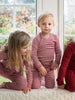 Ruby and Ecru Leggings / Long Johns by Serendipity