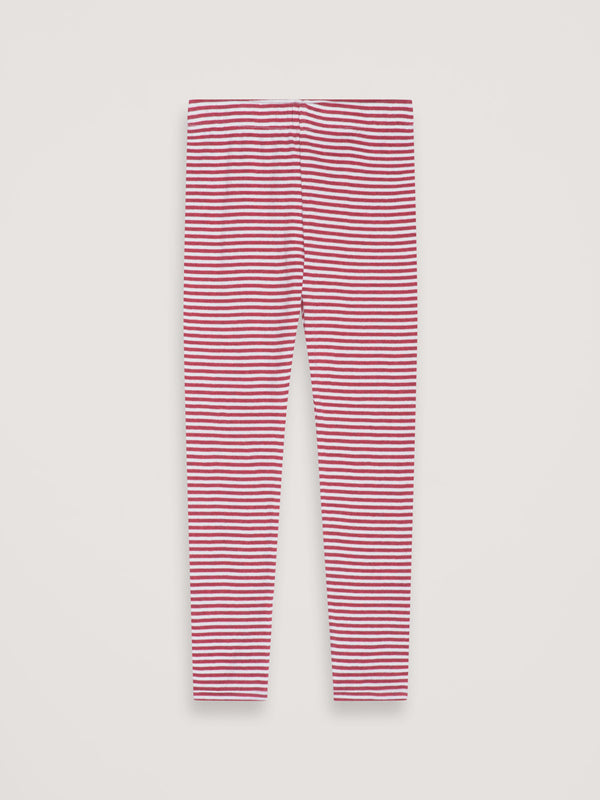 Ruby and Ecru Organic Cotton Leggings / Long Johns by Serendipity