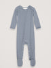 Navy & Ecru Stripe Organic Cotton Romper by Serendipity