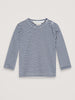 Navy and Ecru Long Sleeved Striped Tee by Serendipity