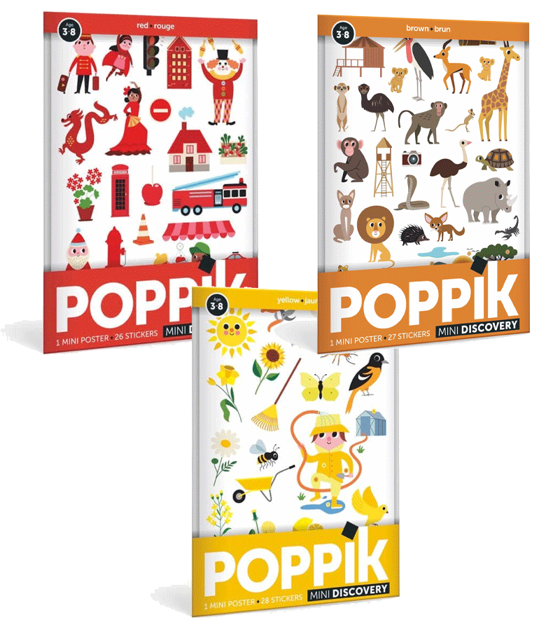 Mini Discovery Posters with Stickers by Poppik