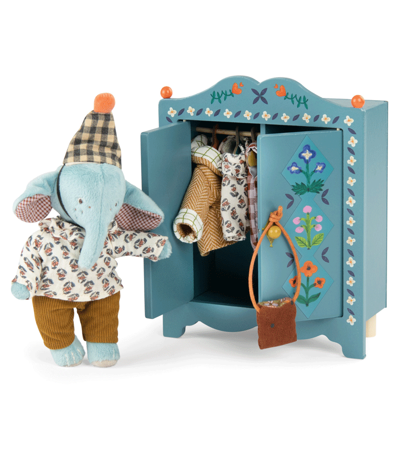 Les Minouchkas Wooden Wardrobe by Moulin Roty
