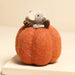 Felt Pumpkin Mouse Standing Decoration