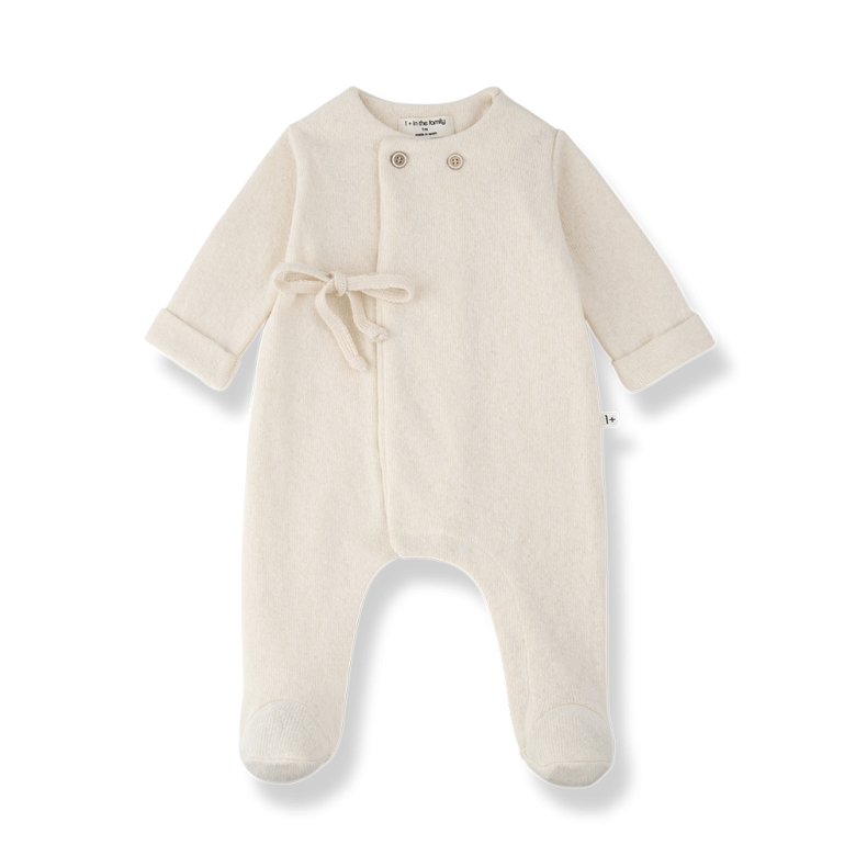 Ecru Havre Onesie with Feet by 1+ in the Family