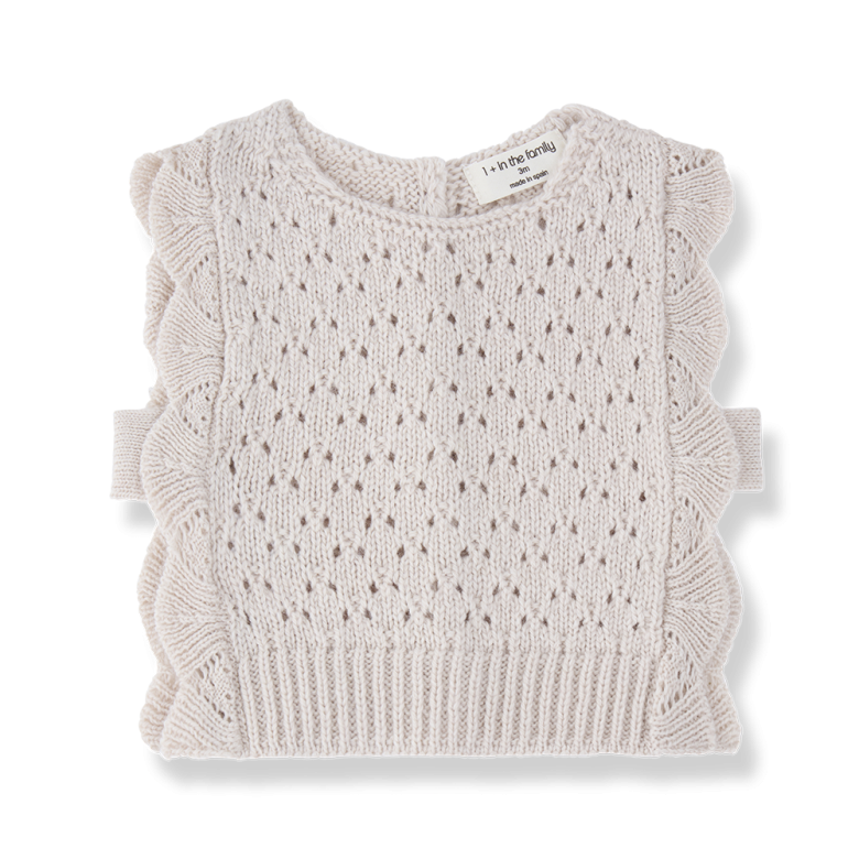 Knitted Soft Lace Paris Vest by 1+ in the Family