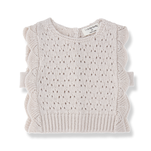 Knitted Soft Lace Paris Vest by 1+ in the Family