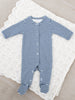 Navy & Ecru Stripe Organic Cotton Romper by Serendipity