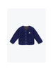 Kids Marine Gingham Reversible Sherpa Jacket by Arsene et Les Pipelettes