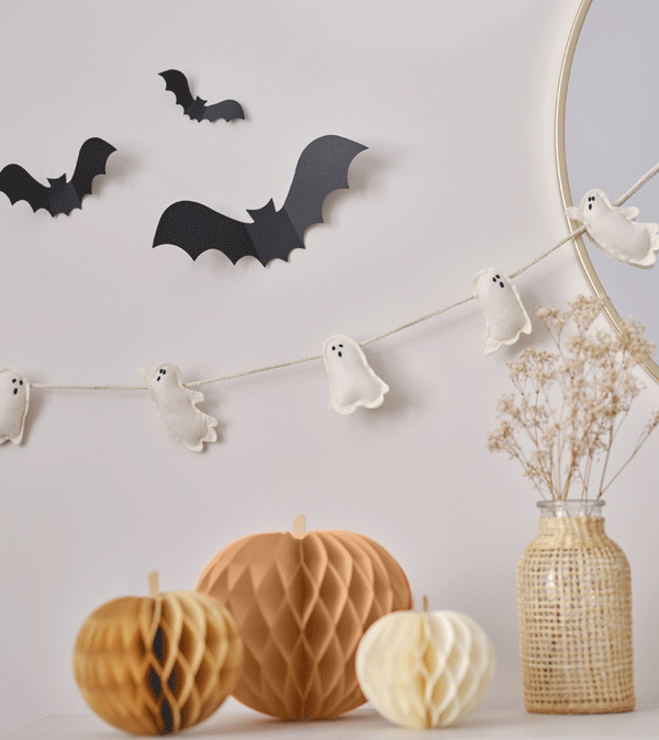 Felt Ghost Halloween Bunting by Ginger Ray