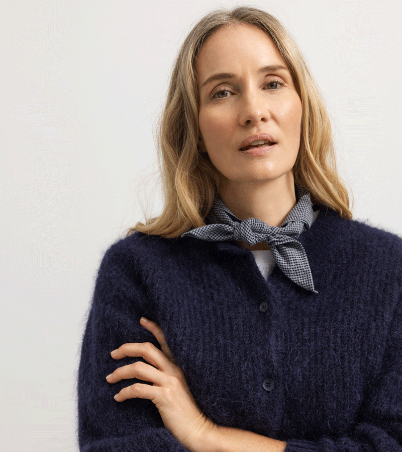 Women Mohair Fisherman Tavon Cardigan by MarMar Copenhagen