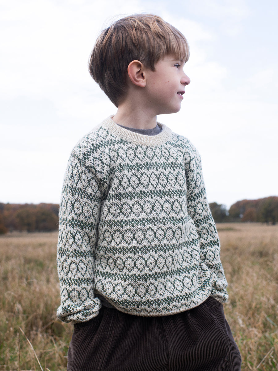 Kids Alpaca Pattern Sweater by Serendipity