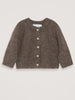 Owl Brown Alpaca Suri Cardigan by Serendipity