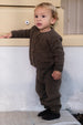 Owl Brown Alpaca Suri Cardigan by Serendipity