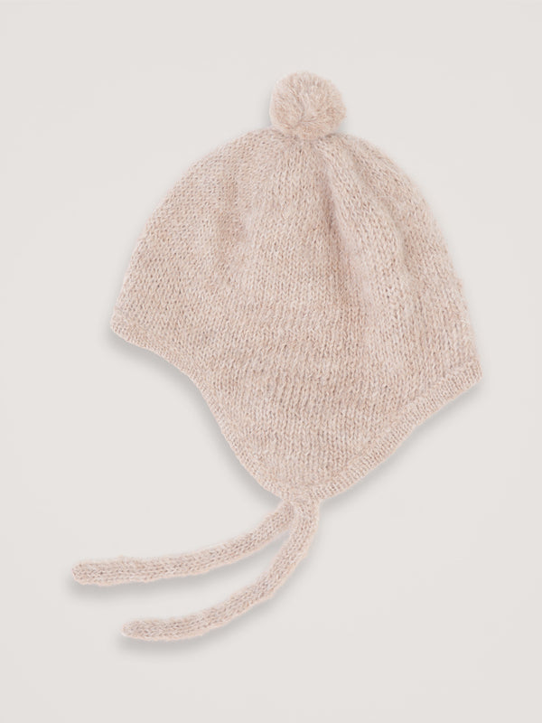 Oatmilk Alpaca Suri Bonnet by Serendipity