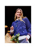 Women's Marine Gingham Reversible Sherpa Jacket by Arsene et Les Pipelettes