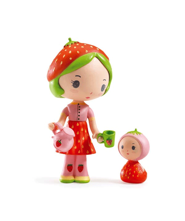 Berry & Lila Tinyly Doll Figures by Djeco
