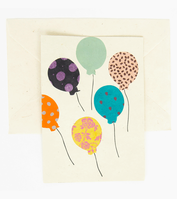 Balloons Card by AfroArt