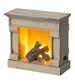 Off White Fireplace by maileg
