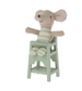 Mint High Chair for Micro Bunnies and Mice by Maileg